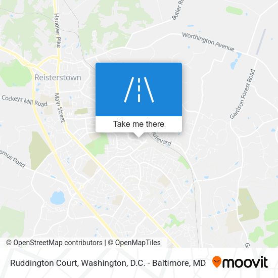 Ruddington Court map