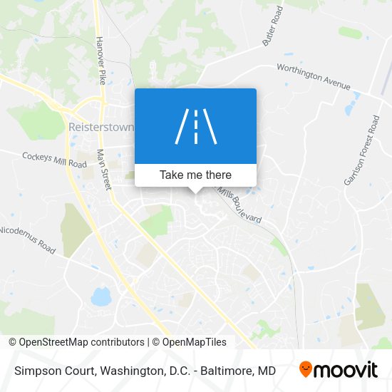 Simpson Court map