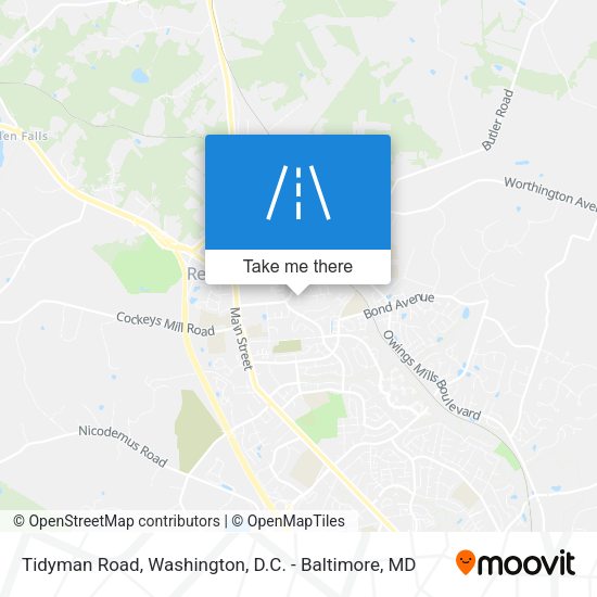 Mapa de Tidyman Road