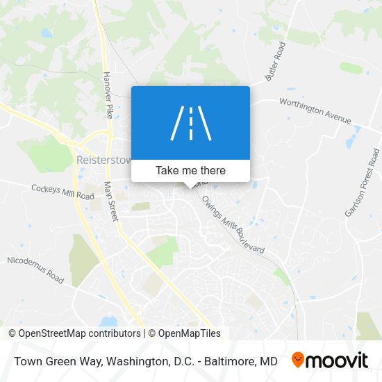 Town Green Way map