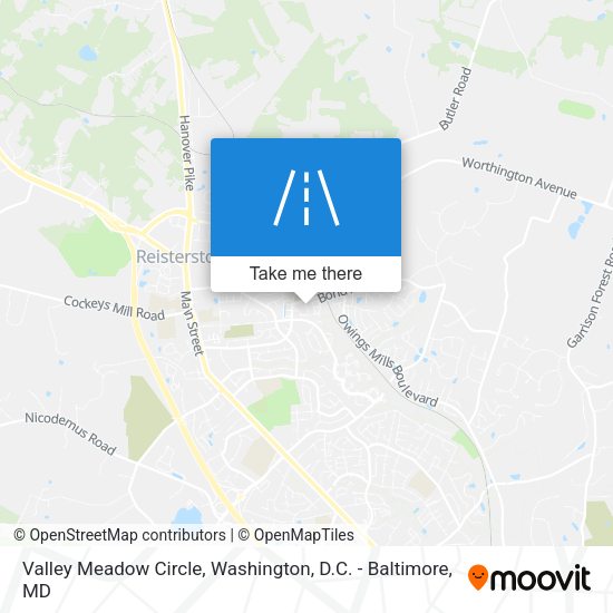 Valley Meadow Circle map