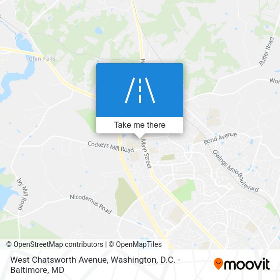 Mapa de West Chatsworth Avenue