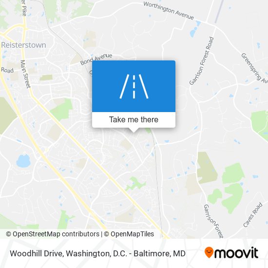 Woodhill Drive map