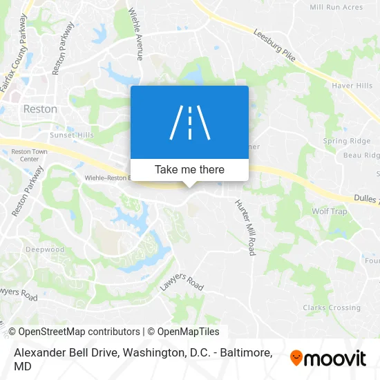 Alexander Bell Drive map