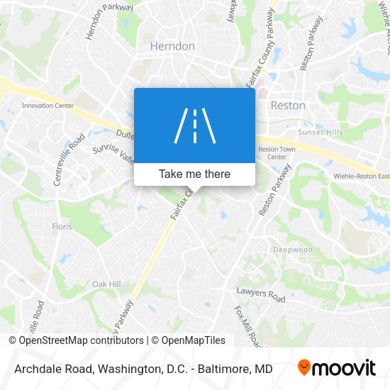 Archdale Road map