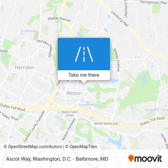 Ascot Way map