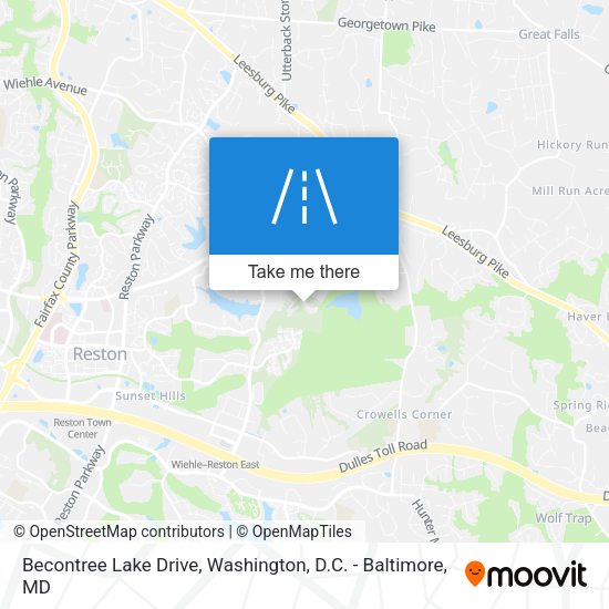 Becontree Lake Drive map