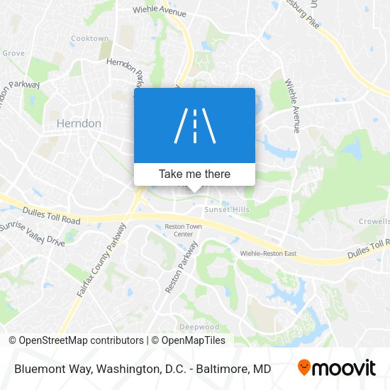 Bluemont Way map
