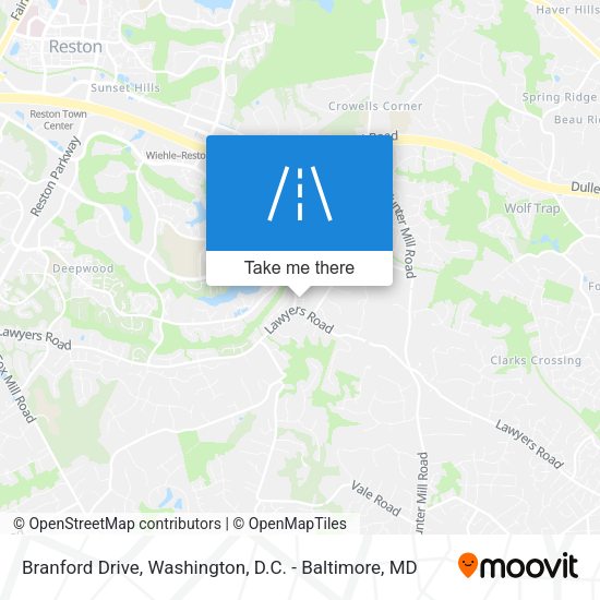 Branford Drive map
