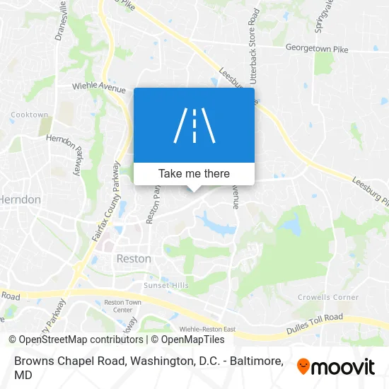Browns Chapel Road map