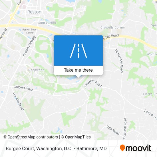 Burgee Court map