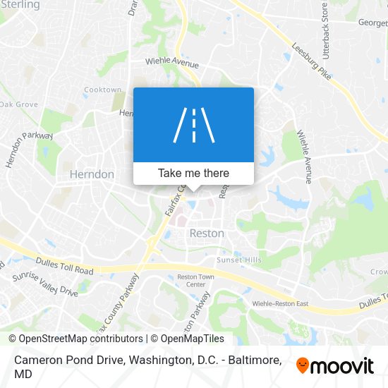 Cameron Pond Drive map