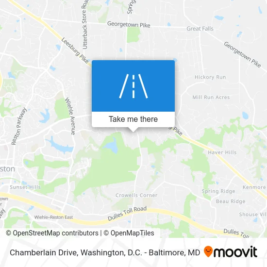 Chamberlain Drive map