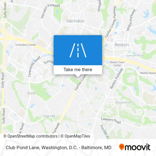 Club Pond Lane map