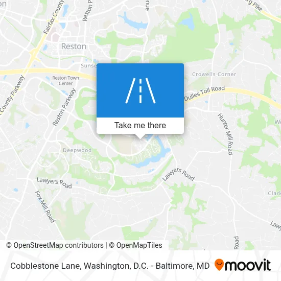 Cobblestone Lane map