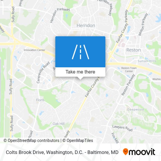 Colts Brook Drive map