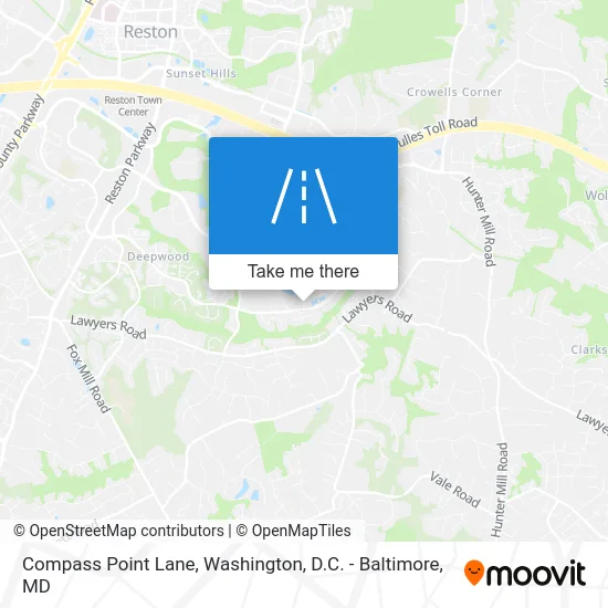 Compass Point Lane map
