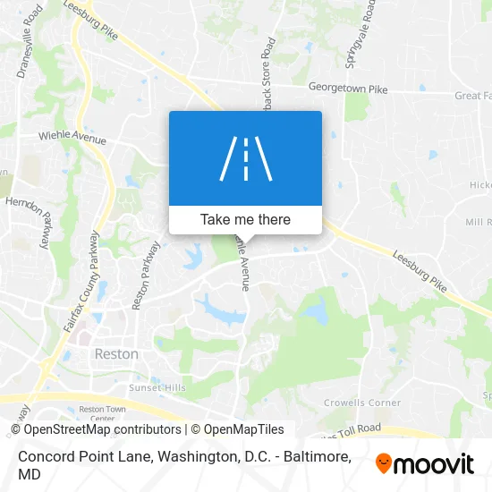 Concord Point Lane map