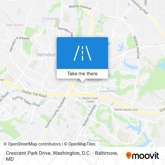 Mapa de Crescent Park Drive