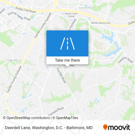 Deerdell Lane map