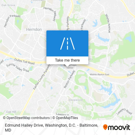 Edmund Halley Drive map
