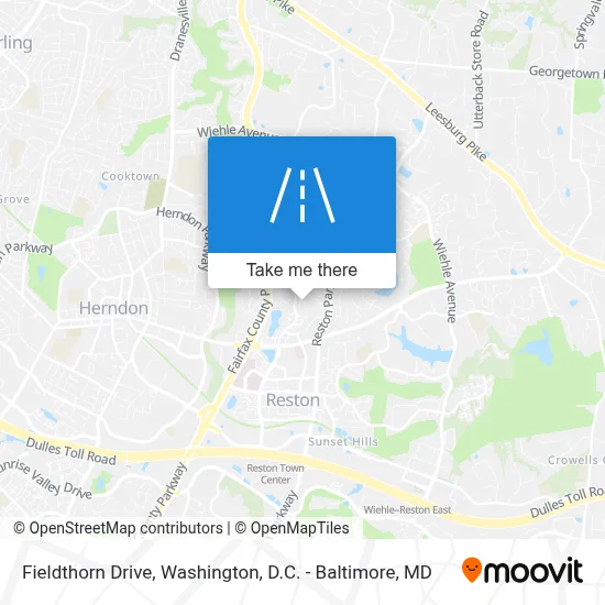 Fieldthorn Drive map