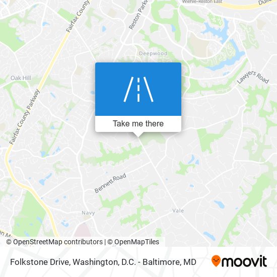 Folkstone Drive map