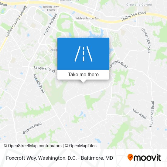 Foxcroft Way map