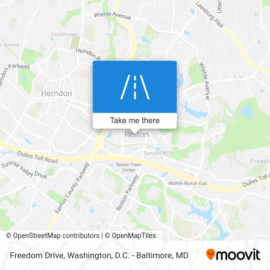 Freedom Drive map