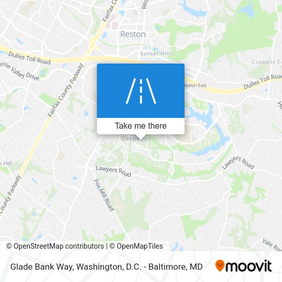 Glade Bank Way map
