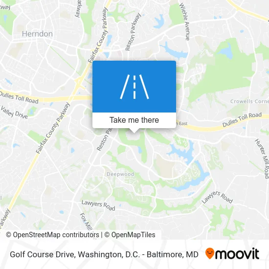 Golf Course Drive map