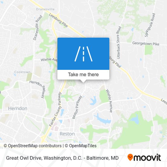 Great Owl Drive map