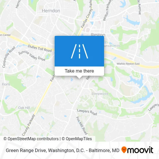 Green Range Drive map