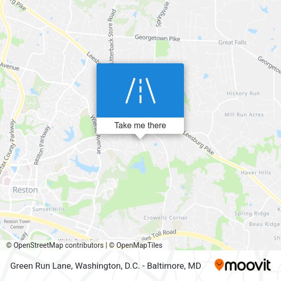 Green Run Lane map