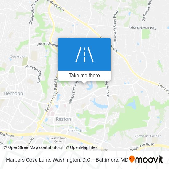 Harpers Cove Lane map