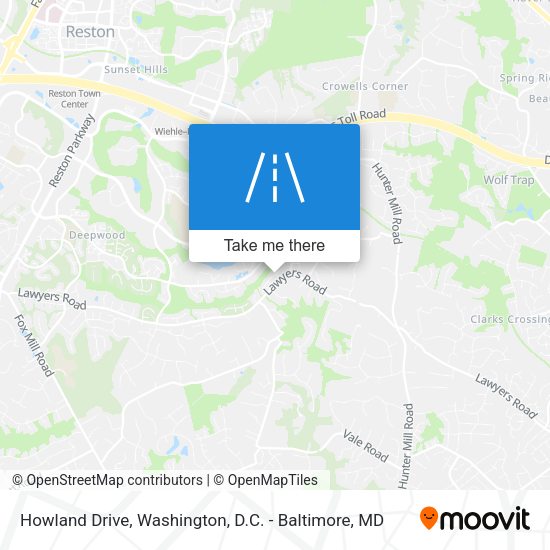 Howland Drive map