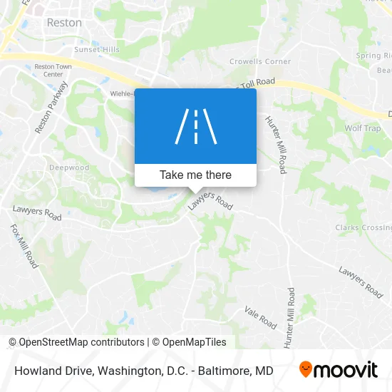 Howland Drive map