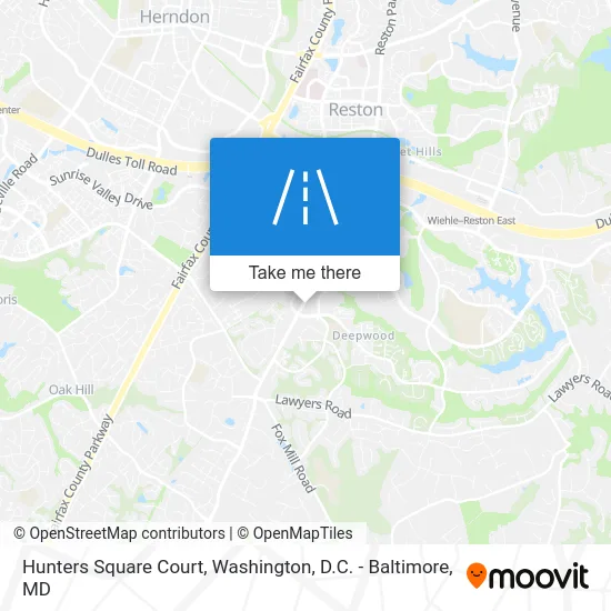 Hunters Square Court map