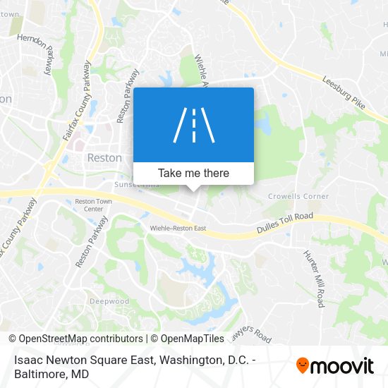 Mapa de Isaac Newton Square East