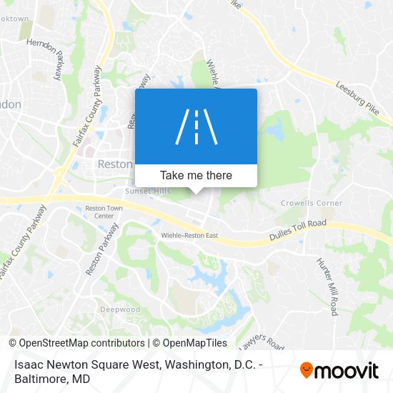 Isaac Newton Square West map