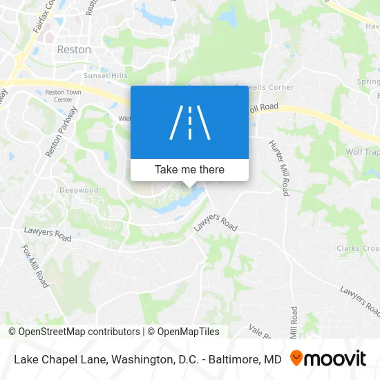 Lake Chapel Lane map