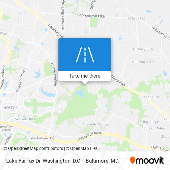 Mapa de Lake Fairfax Dr