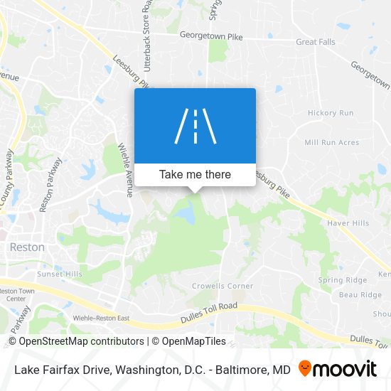 Mapa de Lake Fairfax Drive
