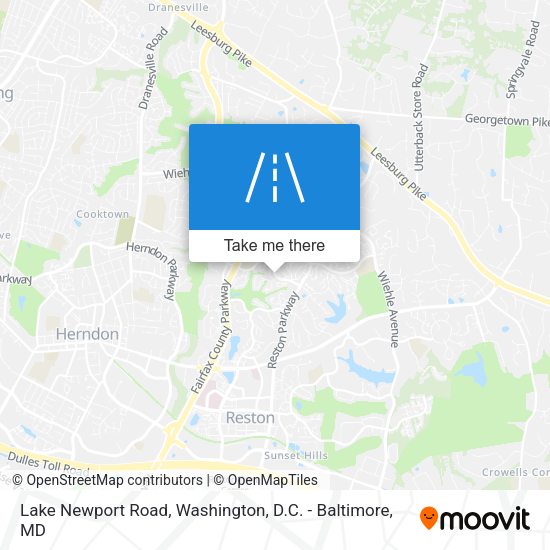 Lake Newport Road map