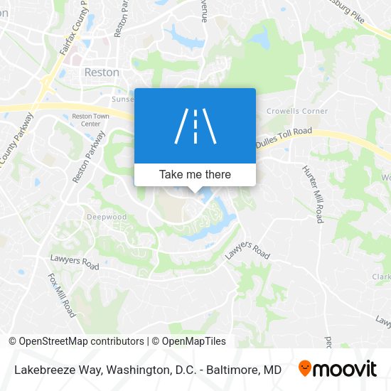 Lakebreeze Way map