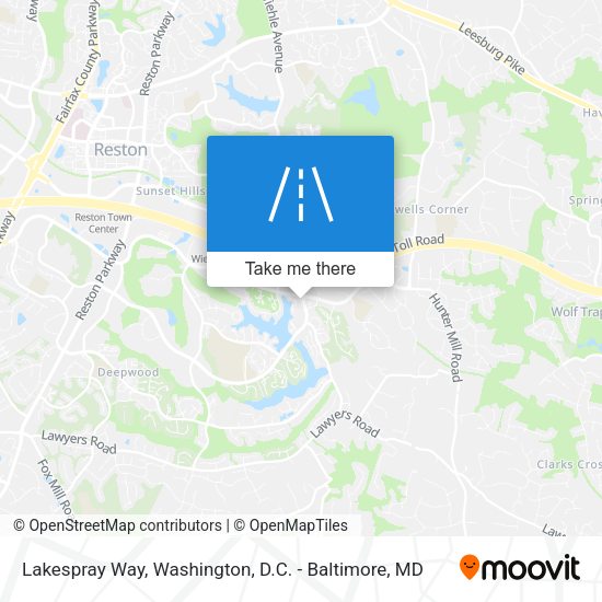 Lakespray Way map