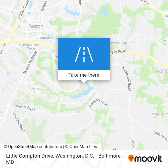 Little Compton Drive map