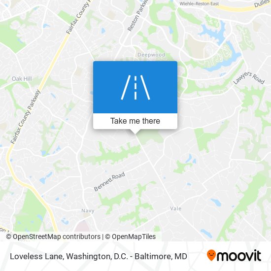 Loveless Lane map