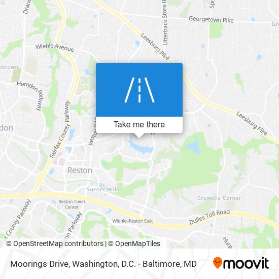 Moorings Drive map