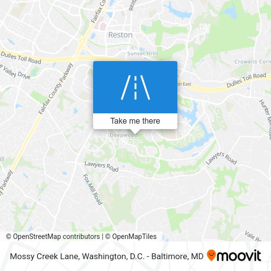 Mossy Creek Lane map